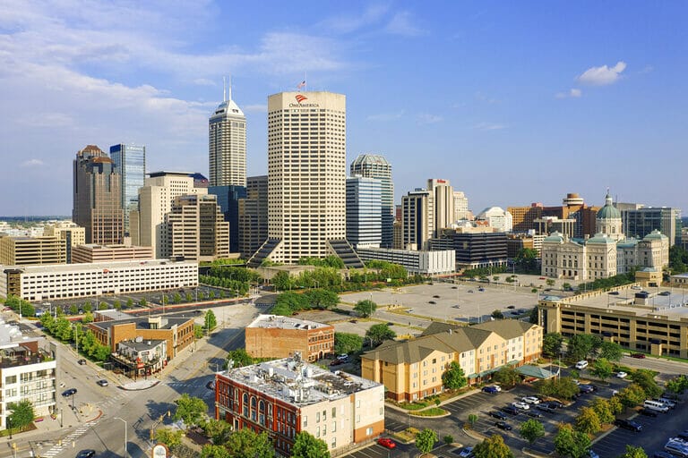 Photo of downtown Indianapolis, Indiana